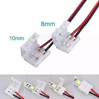 led light strips with a strip connector