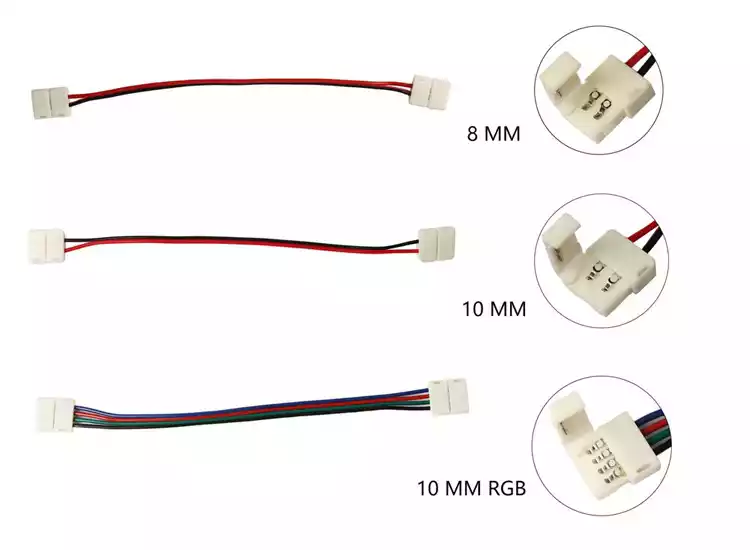 2 pin led strip connector for 8mm mshled