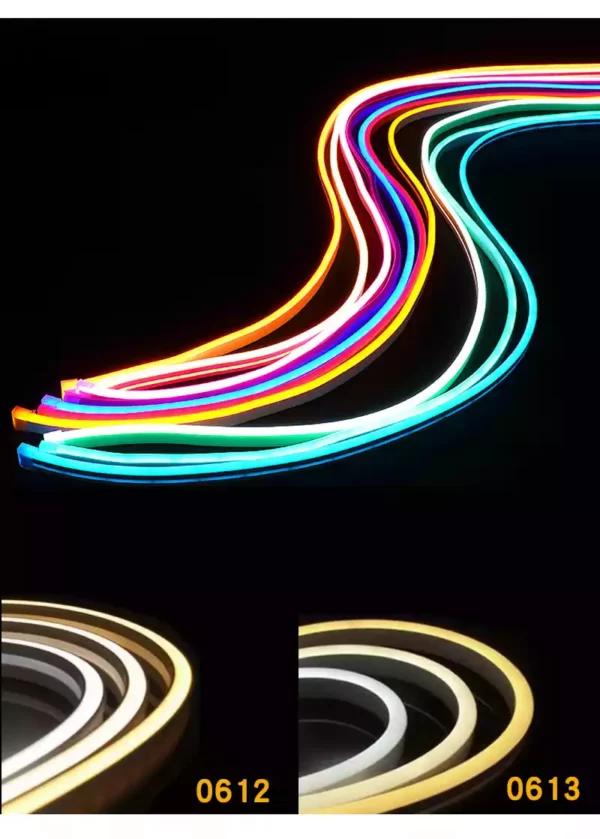 silicone led neon strip 4*10mm side view