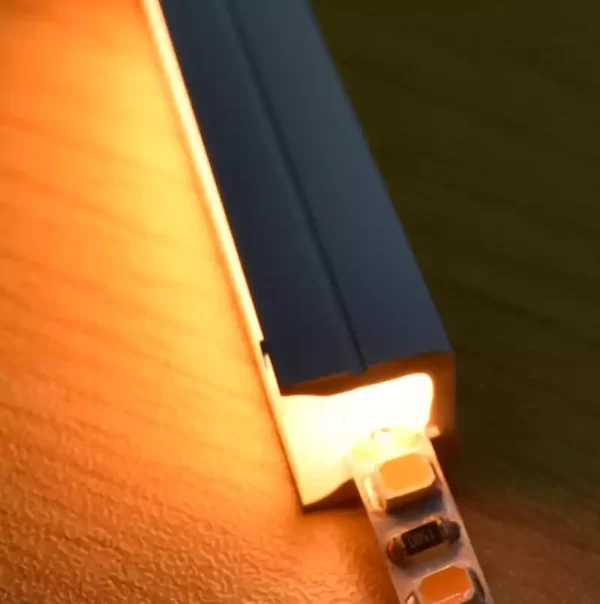 silicone led neon strip 10*10mm side view